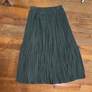 Joy Joy Forest Green Midi Skirt